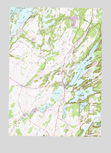 Redwood, NY USGS Topographic Map