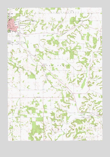 River Falls East, WI USGS Topographic Map