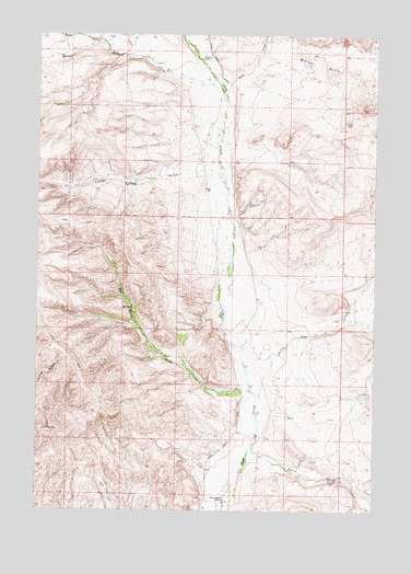 Rock Island Ranch, MT USGS Topographic Map
