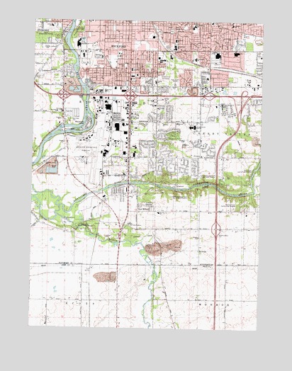 Rockford South, IL USGS Topographic Map