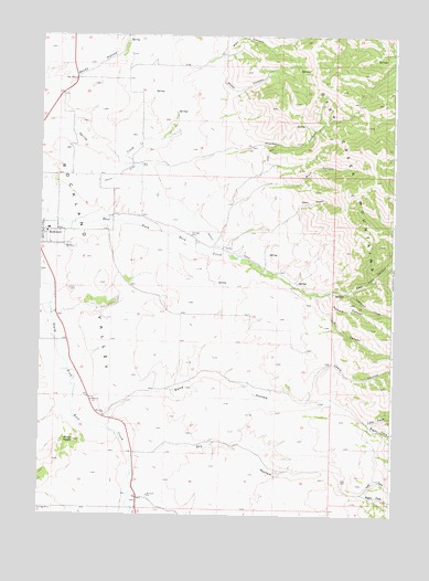 Rockland East, ID USGS Topographic Map