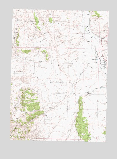 Rockland West, ID USGS Topographic Map
