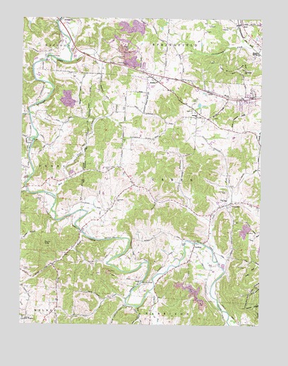 Rodney, OH USGS Topographic Map