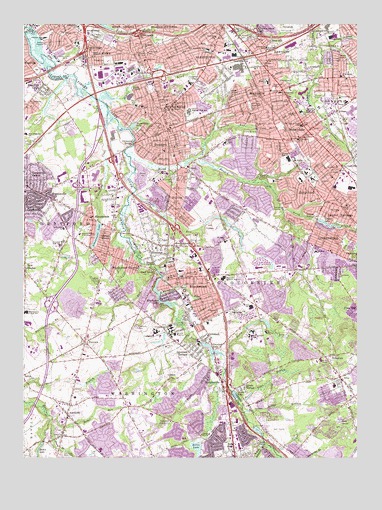 Runnemede, NJ USGS Topographic Map