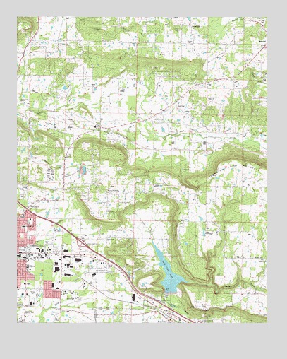 Russellville East, AR USGS Topographic Map