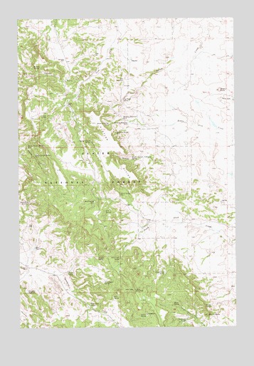 Rustler Divide, MT USGS Topographic Map