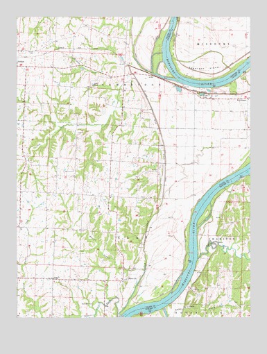Saline City, MO USGS Topographic Map