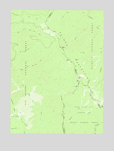 Salmon Mountain, CA USGS Topographic Map
