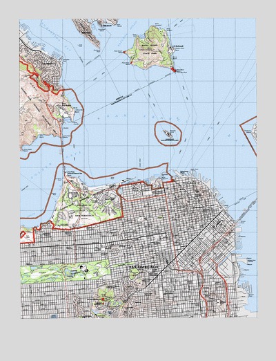 San Francisco North, CA USGS Topographic Map