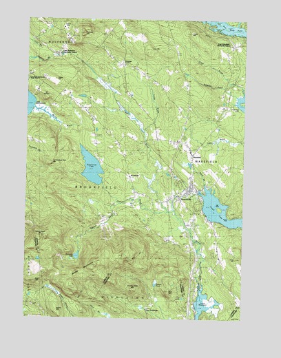 Sanbornville, NH USGS Topographic Map