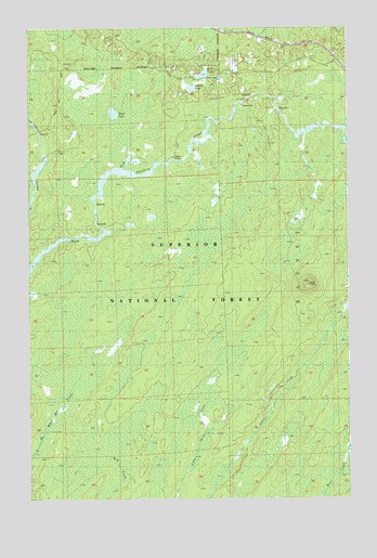 Bird Lake, MN USGS Topographic Map