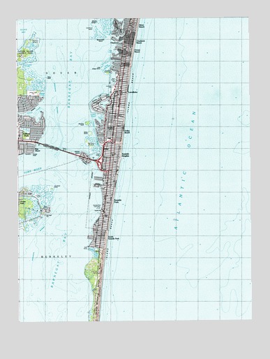 Seaside Park, NJ USGS Topographic Map