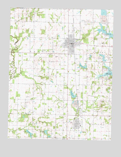 Sesser, IL USGS Topographic Map