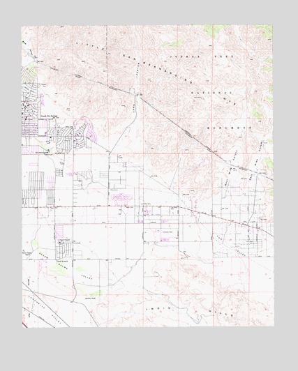 Seven Palms Valley, CA USGS Topographic Map