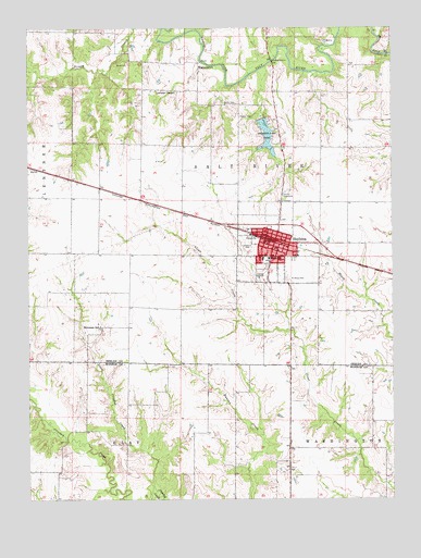 Shelbina, MO USGS Topographic Map