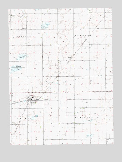 Shickley, NE USGS Topographic Map