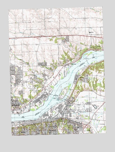 Silvis, IL USGS Topographic Map