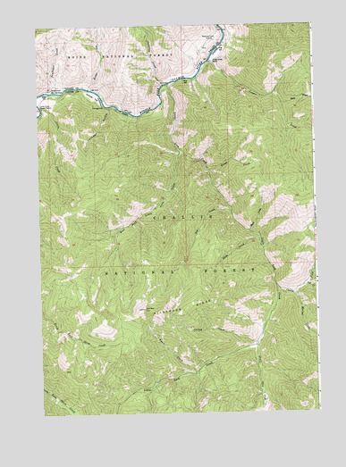 Sliderock Ridge, ID USGS Topographic Map