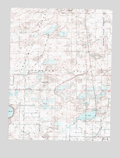 Soda Lake East, NV USGS Topographic Map