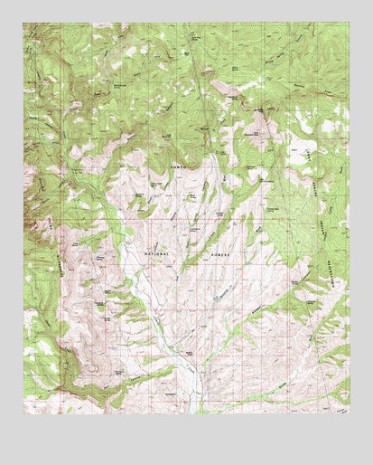 Sombrero Peak, AZ USGS Topographic Map