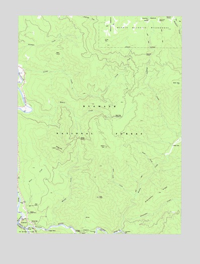 Somes Bar, CA USGS Topographic Map