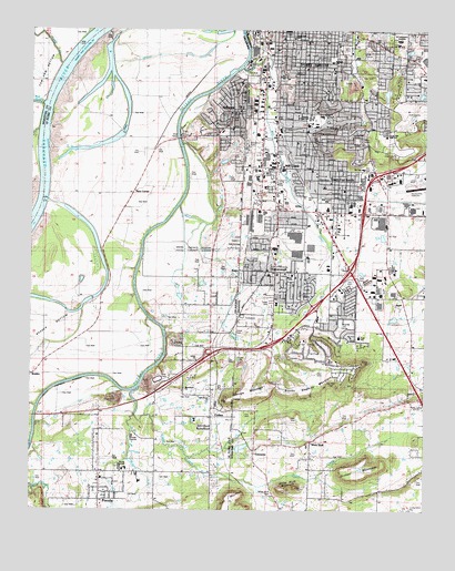 South Fort Smith, AR USGS Topographic Map