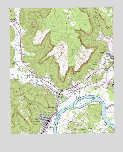 South Pittsburg, TN USGS Topographic Map