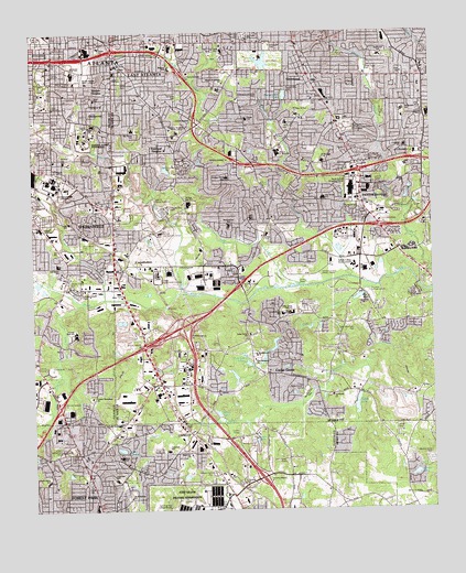 Southeast Atlanta, GA USGS Topographic Map