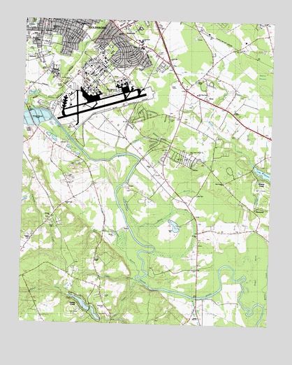 Southeast Goldsboro, NC USGS Topographic Map