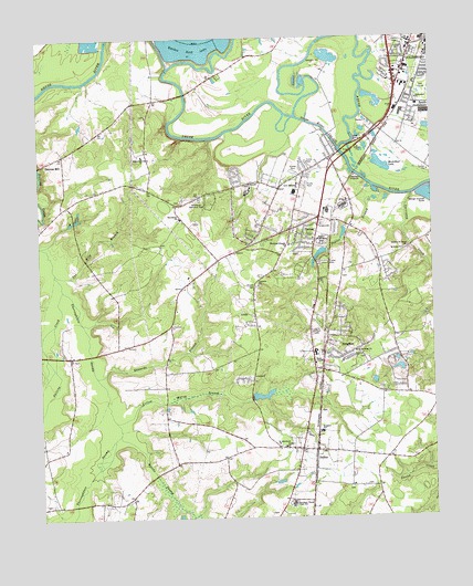 Southwest Goldsboro, NC USGS Topographic Map
