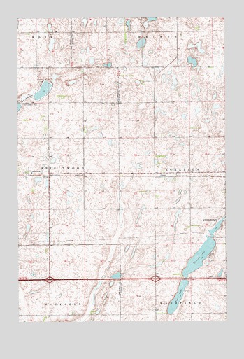 Spiritwood, ND USGS Topographic Map