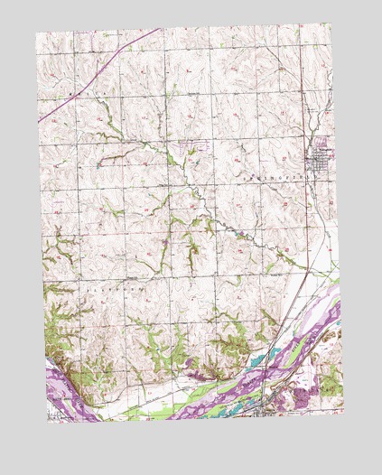 Springfield, NE USGS Topographic Map