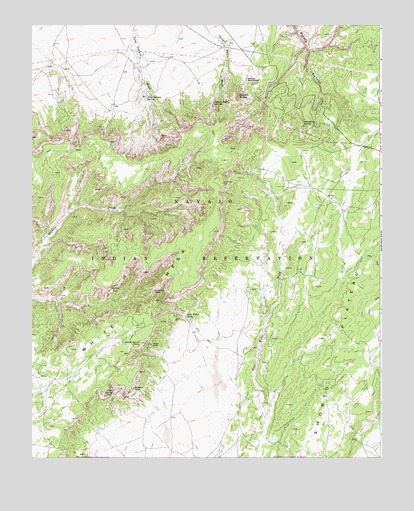 Square Butte, AZ USGS Topographic Map