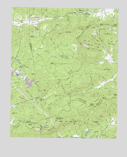 Standingstone Mountain, SC USGS Topographic Map
