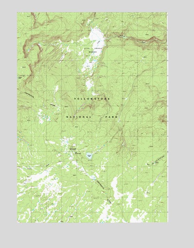 Summit Lake, WY USGS Topographic Map