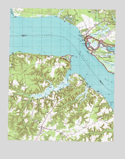 Surry, VA USGS Topographic Map