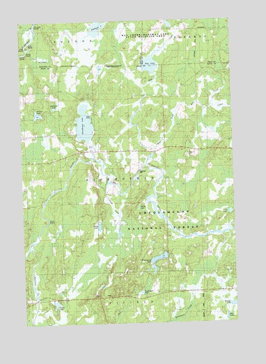 Blockhouse Lake, WI USGS Topographic Map