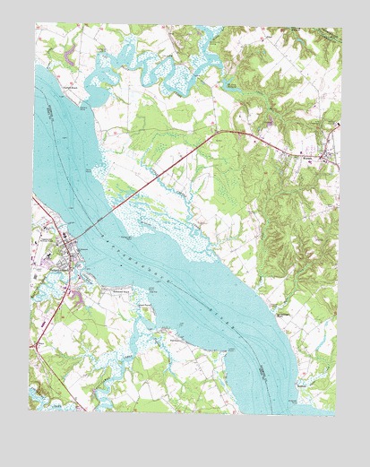 Tappahannock, VA USGS Topographic Map