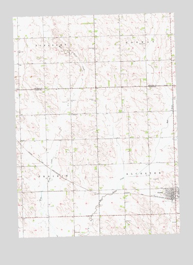 Alcester, SD USGS Topographic Map