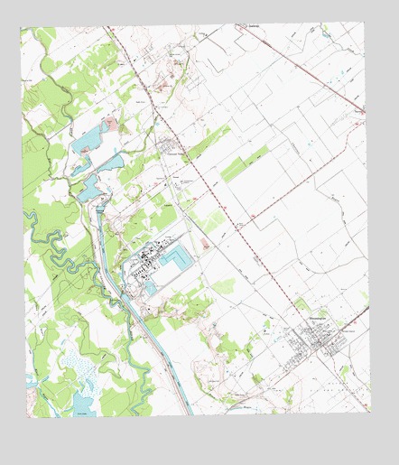 Bloomington, TX USGS Topographic Map