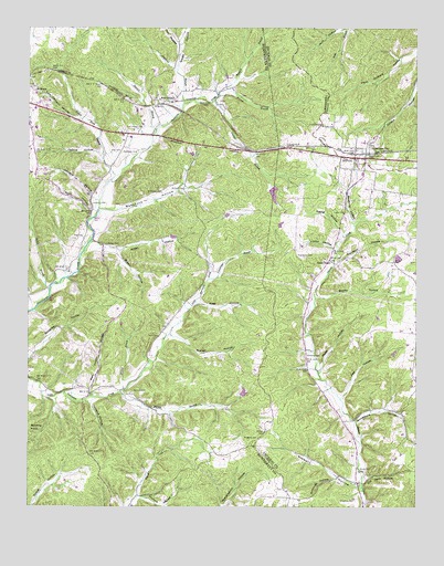 Tennessee City, TN USGS Topographic Map