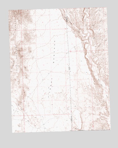 Terry Benches, NV USGS Topographic Map