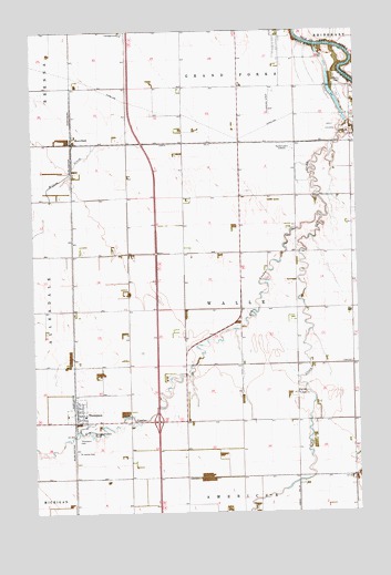 Thompson, ND USGS Topographic Map