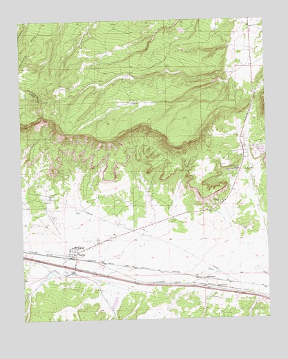 Thoreau, NM USGS Topographic Map