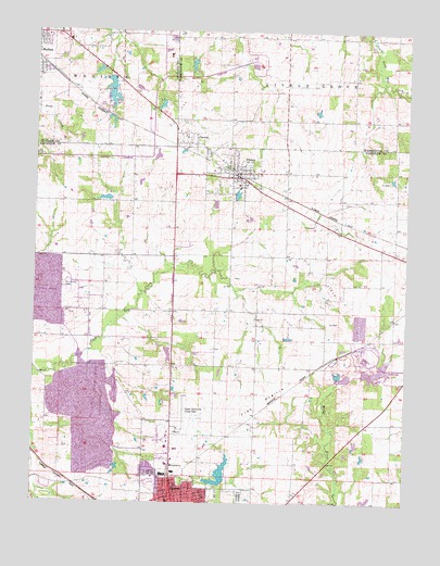 Tilden, IL USGS Topographic Map