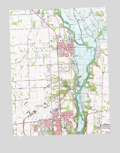 Tipp City, OH USGS Topographic Map