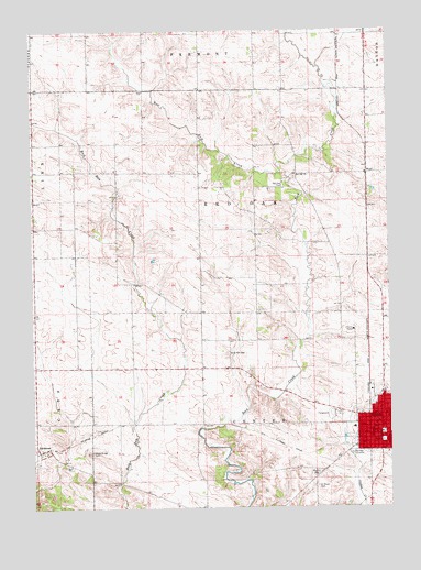 Tipton West, IA USGS Topographic Map