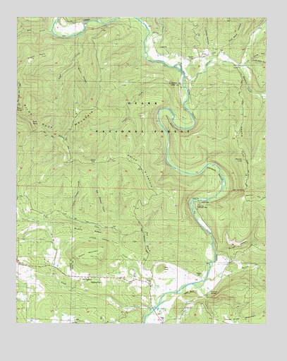 Treat, AR USGS Topographic Map