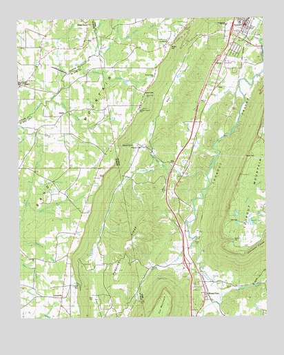 Trenton, GA USGS Topographic Map