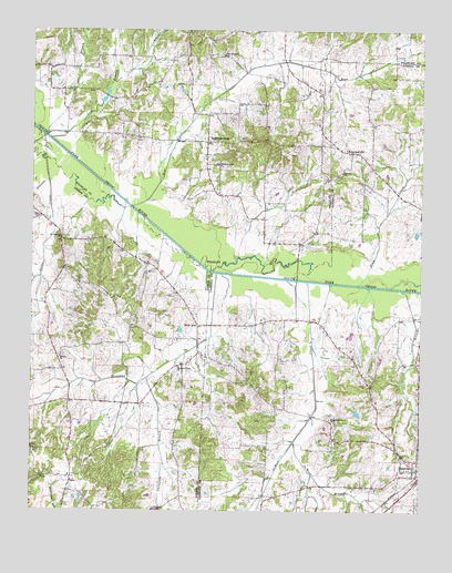 Trezevant West, TN USGS Topographic Map